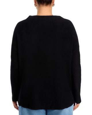 Mock Neck Brushed 100% Cashmere Sweater - Exclusive