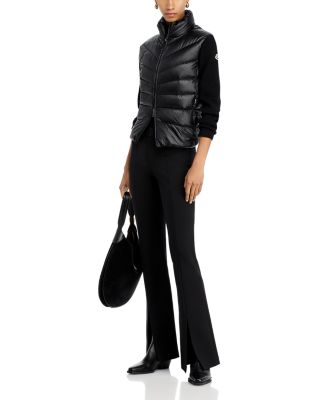 Mixed Media Wool Puffer Cardigan