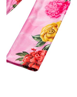 Girls' Cindy Mirage Printed Long Sleeve 1 Piece Swimsuit - Little Kid, Big Kid