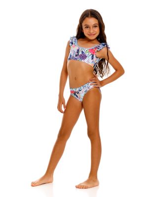 Girls' Paris Vessel Reversible 2 Piece Swimsuit - Little Kid, Big Kid