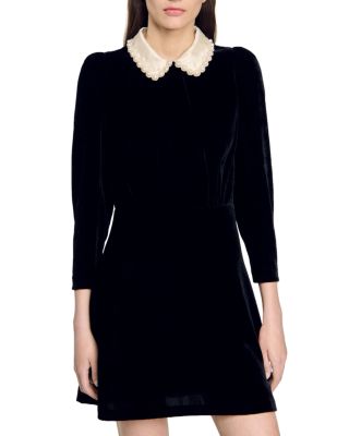 Sandro - Paola Velvet Dress