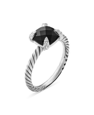 Ch&acirc;telaine&reg; Ring with Black Onyx and Diamonds
