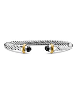 David Yurman - Classic Cable Bracelet in Sterling Silver with 14K Yellow Gold, 5mm
