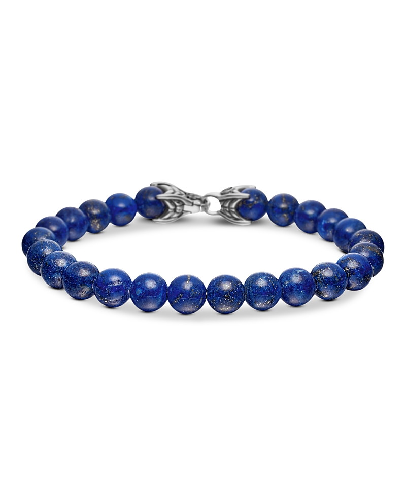 David Yurman Men's Spiritual Beads Bracelet with Lapis Lazuli, 8mm