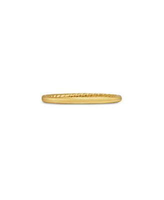 18K Yellow Gold DY Eden Partway Eternity Band Ring with Pav&eacute; Diamonds