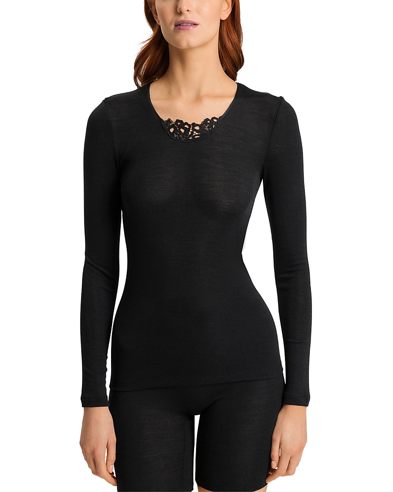 HANRO WOOLEN SILK LONG SLEEVE SHIRT