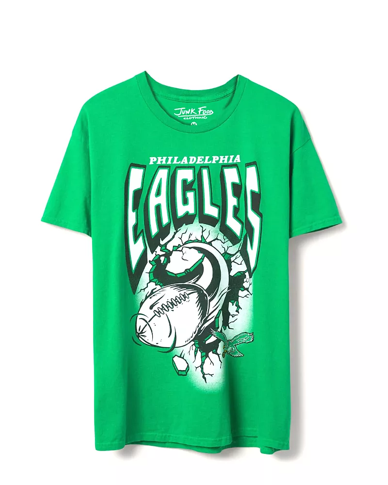 Junk Food Clothing Unisex Nfl Philadelphia Eagles Breakthrough Flea Market Tee