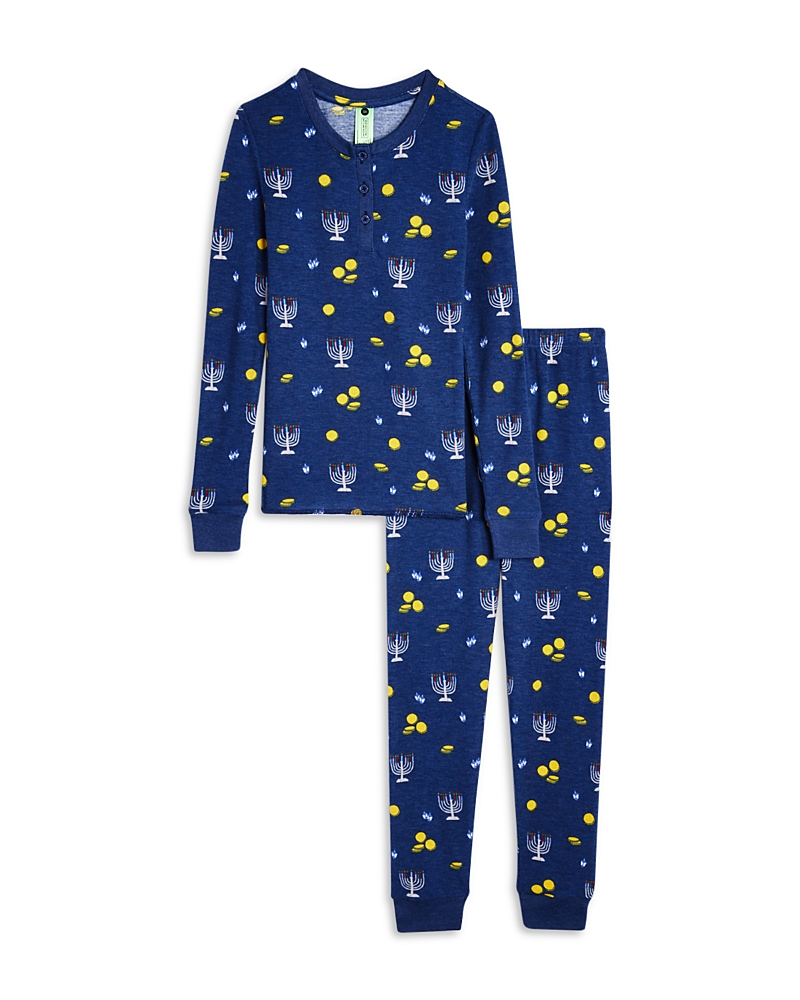 Honeydew Unisex Menorah Printed Pajama Set - Little Kid, Big Kid