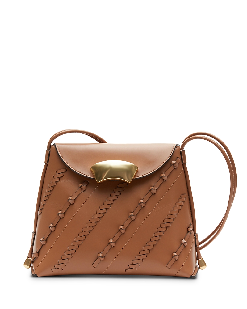 3.1 Phillip Lim Id Soft Shoulder Bag With Leather Craft In Camel/silver