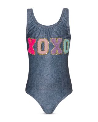 PQ Swim - Girls' XOXO One Piece Swimsuit - Little Kid, Big Kid