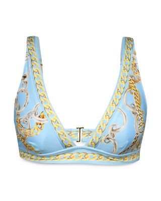 Lexie Chain Print V Neck Bikini Top