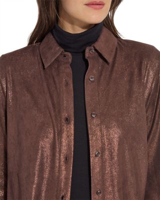 Connie Foiled Shirt Jacket