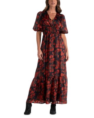 Elan - V Neck Maxi Dress