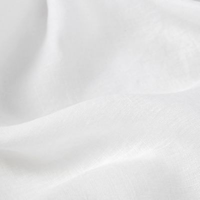 Linen Blend Fitted Sheet, Queen