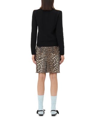 Harlequin Wool Blend Cardigan 