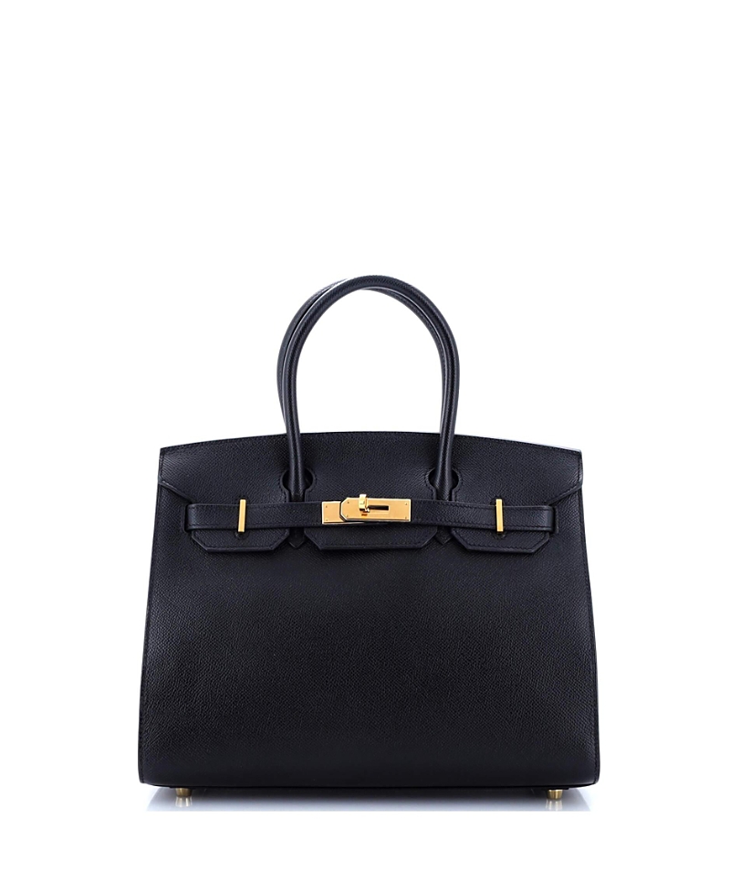 Pre-owned Pre-owned Hermes Hermes Birkin 30 Handbag Black Epsom With Gold Hardware In Noir