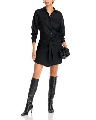 Tie Front Shirt Dress - Exclusive