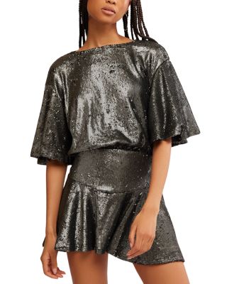Free People - Manuka Sequin Mini Dress