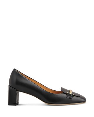 Women&#39;s Leather Loafer Pumps
