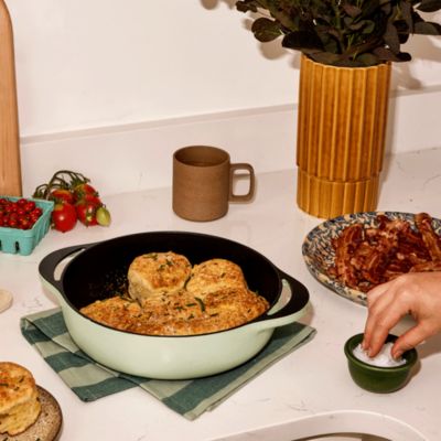 Enameled Cast Iron 3.5 Qt Braiser with Lid