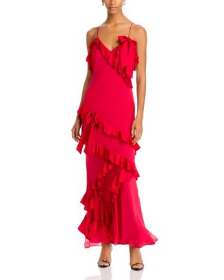 midi elegant dresses Petal and Pup Women's Anabelle Halter Neck Midi Dress