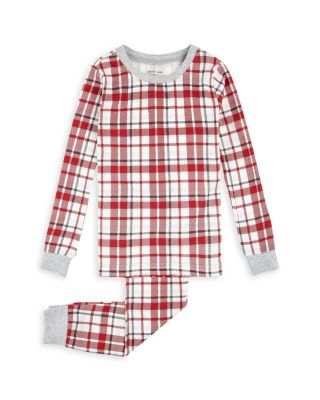 petit lem - Unisex Plaid Long Sleeved Pajama Set - Little Kid