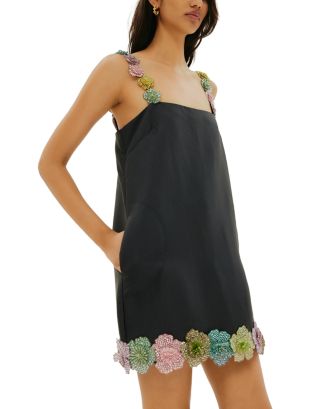 alemais lolita floral beaded mini dress Alemais Donata Mini Dress in Blue main image 0