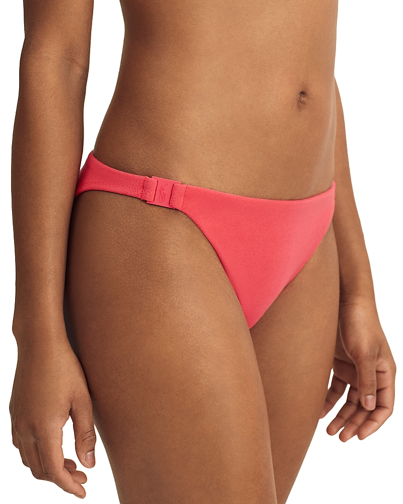 Polo Ralph Lauren Coral Bikini Bottom In Red