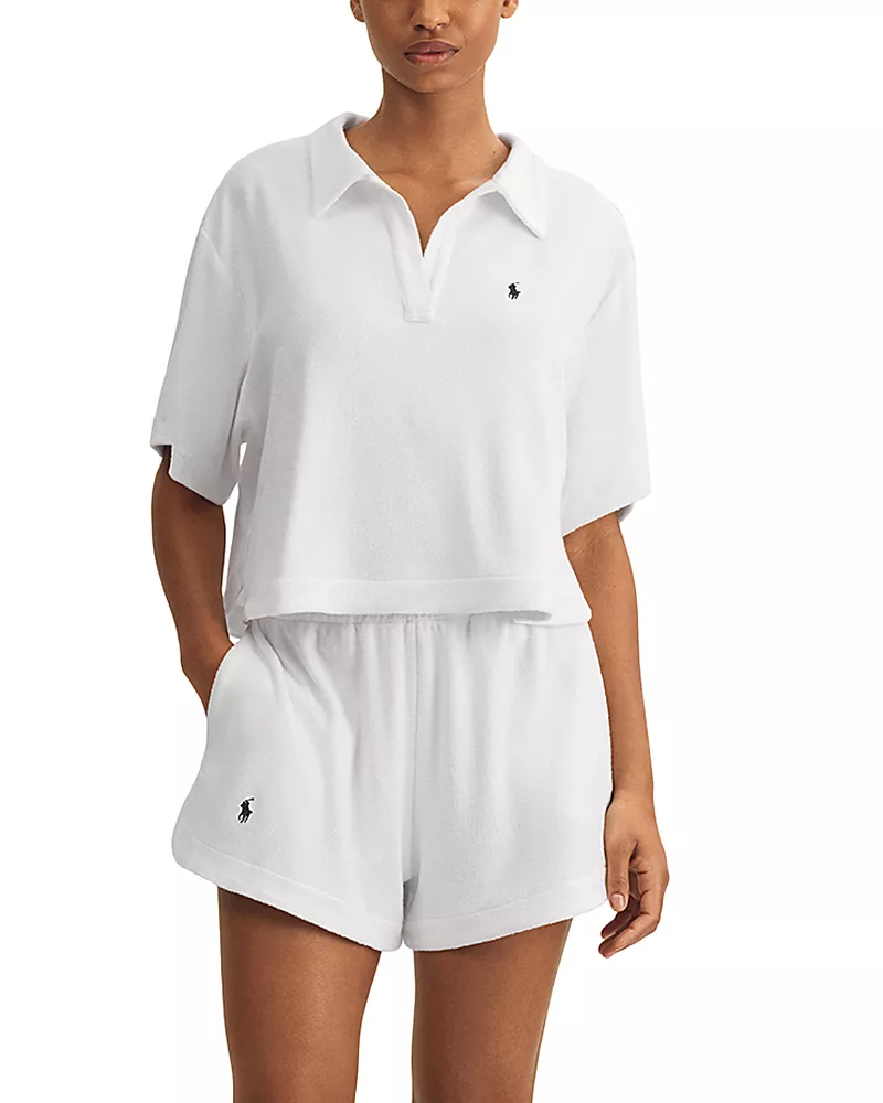 Polo Ralph Lauren Terry Cloth Shirt & Short Cover Up Set