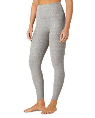 Spacedye Caught In The Midi High Waisted Legging in Silver Mist