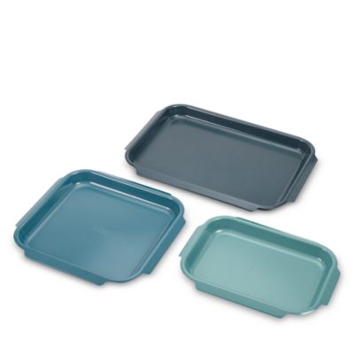 Nest Bake 3-Piece Non-Stick Cookie Sheet Set with Easy Pull Handles