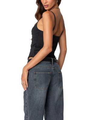 Landon Drawstring Split Front Top