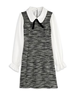 AQUA - Girls' Boucle Bow Dress, Little Kid, Big Kid - Exclusive