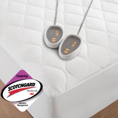 Heated Microfiber Mattress Pad with 3M Scotchgard, California King