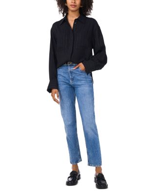 Metallic Pinstriped Shirt