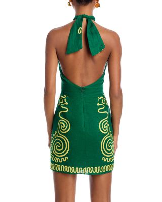 Venata Open Back Halter Dress