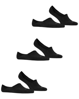 Step Cotton Blend Solid High Cut No Show Socks, Pack of 3