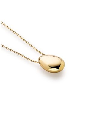 Gold Pendant Necklace - Gold Teardrop Necklace
