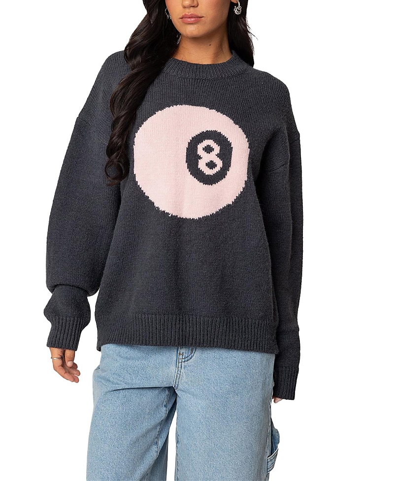 EDIKTED MAGIC 8 OVERSIZED CHUNKY KNIT SWEATER