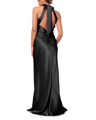 Sleeveless Satin Gown - Exclusive