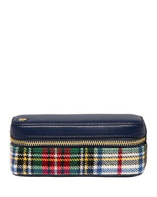Stoney Clover Lane - Faux Leather & Plaid Jewelry Pouch