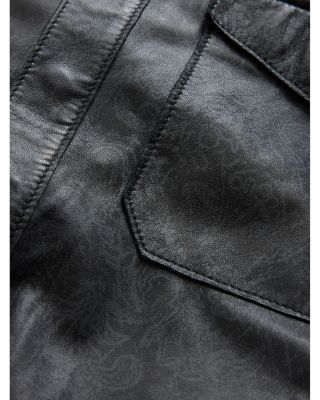 Travis Leather Shirt Jacket