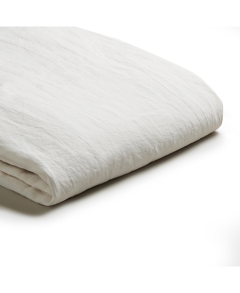 Piglet In Bed Linen Blend Flat Sheet, King In White