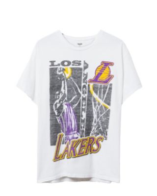 Junk Food Clothing - Unisex NBA Los Angeles Lakers Jump Shot Short Sleeve Tee