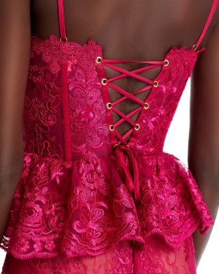 Ophilia Lace Corset Maxi Dress