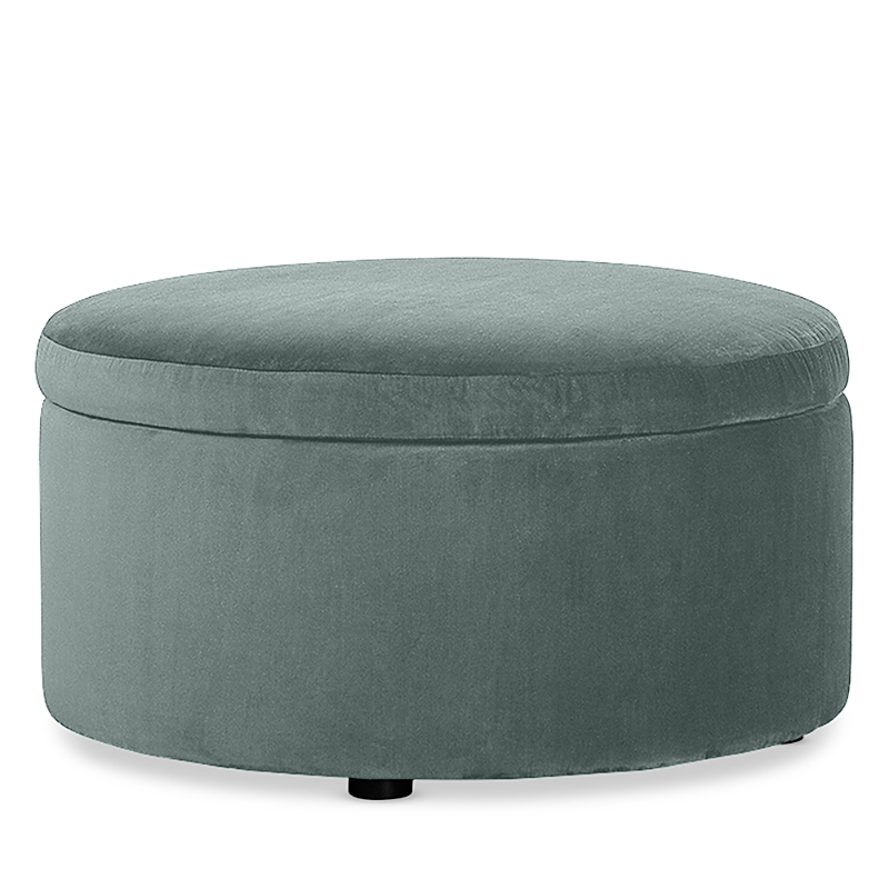 Bloomingdale's Alta Medium Circle Ottoman In Monaco Spa
