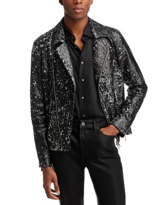 MONFRÈRE - Blake Regular Fit Sequined Moto Jacket