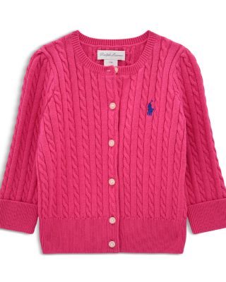 Ralph Lauren - Girls' Mini-Cable Cotton Cardigan - Baby