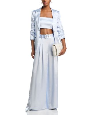 Cinq à Sept - Hammered Satin Blazer, Crop Top & Pants