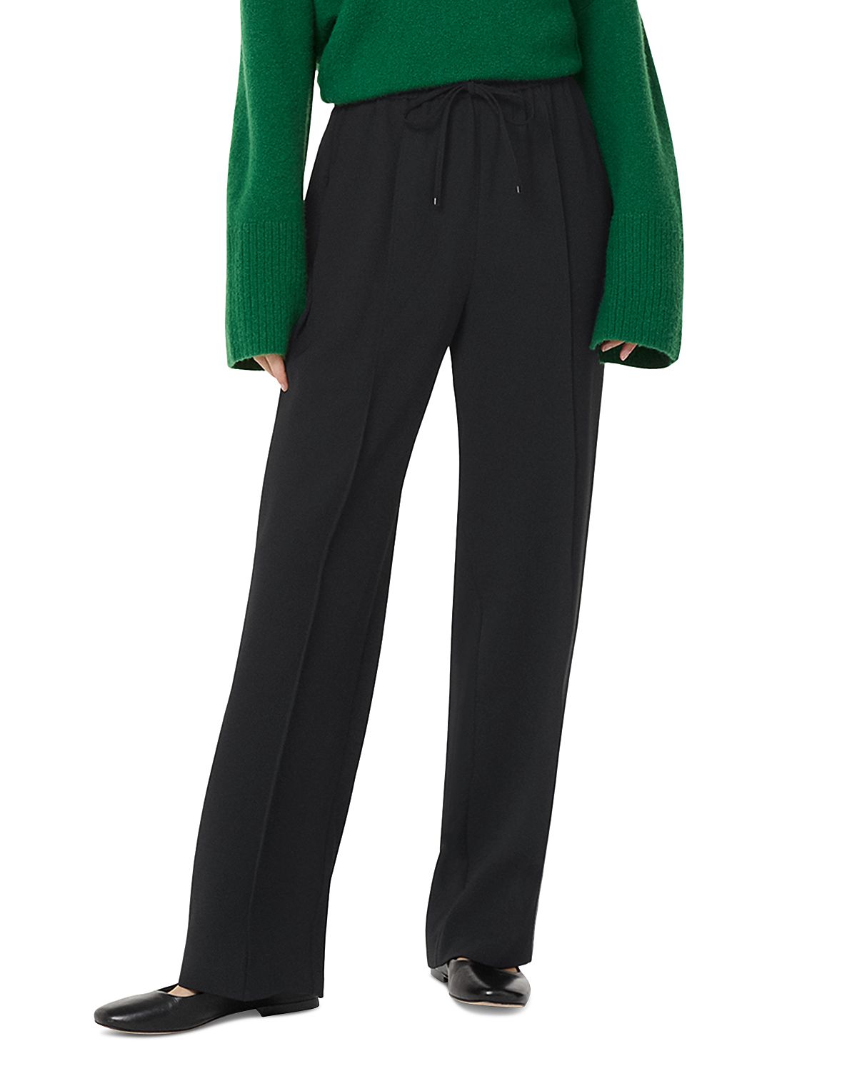 Whistles Maria Fluid Crepe Trousers